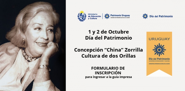 Día del Patrimonio 2022 China Zorrilla - Formulario de inscripción