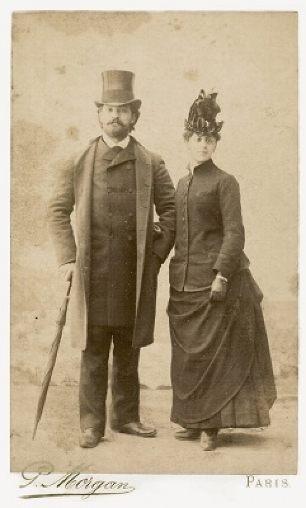 Pedro Figari y esposa, c. 1886