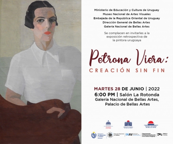 Inaugura exposici&oacute;n de Petrona Viera en Rep&uacute;blica Dominicana