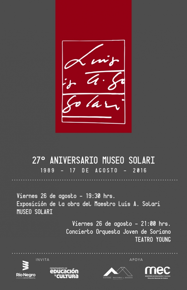 El mismo, pero otro. Inaugura nueva propuesta del Museo Solari en Fray Bentos.