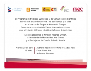 Lanzamiento de la Tira del tiempo y la vida del Museo del Tiempo.