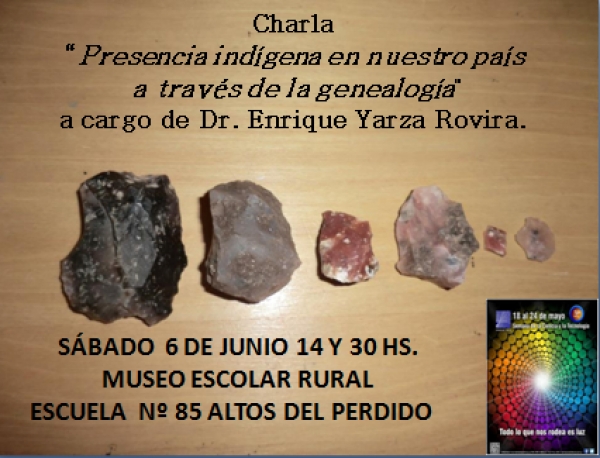 El Museo Escolar Rural de Altos del Perdido invita a la conferencia "Presencia ind&iacute;gena a trav&eacute;s de la genealog&iacute;a"