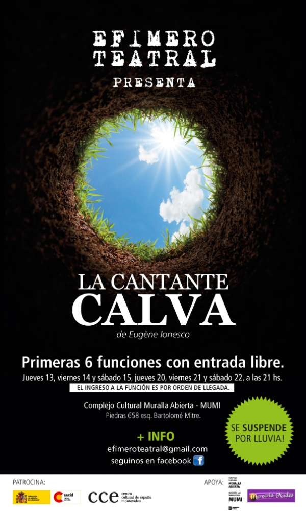 Teatro en el Museo de las Migraciones."La Cantante Calva" de Eug&egrave;ne Ionesco.