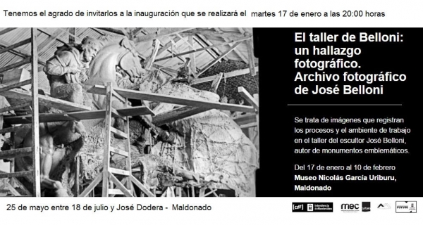 Exposici&oacute;n fotogr&aacute;fica sobre el taller de Belloni, en la sede de la Colecci&oacute;n Garc&iacute;a Uriburu en Maldonado