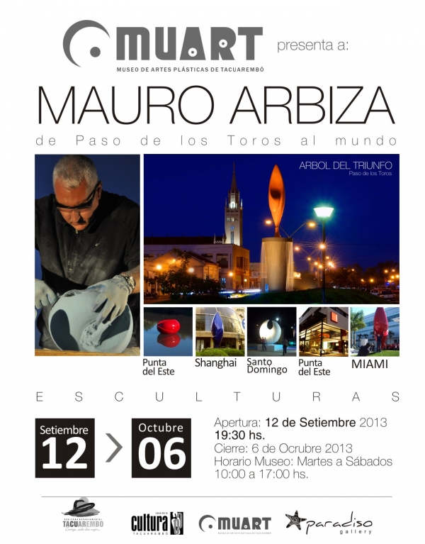 Exposici&oacute;n de Mauro Arbiza en el MUART de Tacuaremb&oacute;.