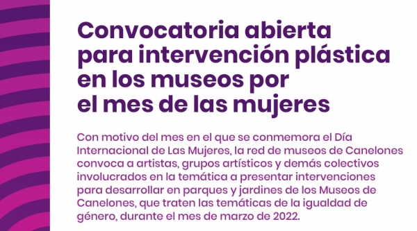 Canelones abre convocatoria para intervenci&oacute;n pl&aacute;stica en museos por el mes de la mujer