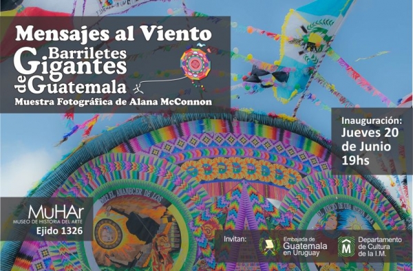Inaugura muestra fotogr&aacute;fica "Mensajes al viento. Barriletes gigantes de Guatemala". Museo de Historia del Arte.