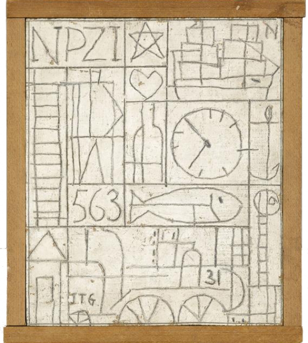 Composition de JTG (34,5 x 29 cm). &Oacute;leo sobre madera