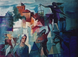 Carlos Llanos en el Museo Zorrilla.