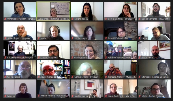 Participantes en la presentación virtual