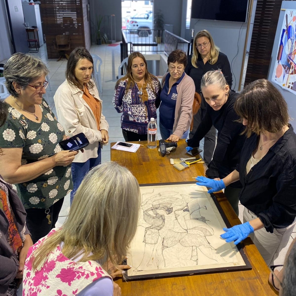Actividad de conservaci&oacute;n preventiva en el Museo de Artes Pl&aacute;sticas de Rivera