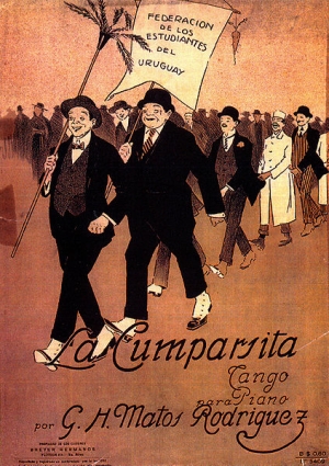 Car&aacute;tula de la partitura de La Cumparsita