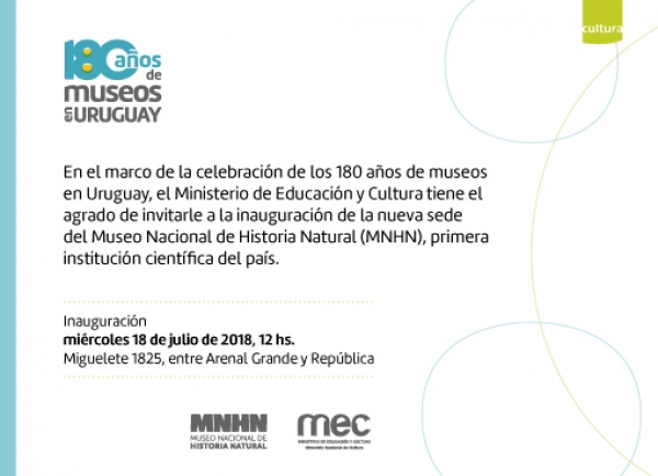 Inaugura nueva sede del Museo Nacional de Historia Natural