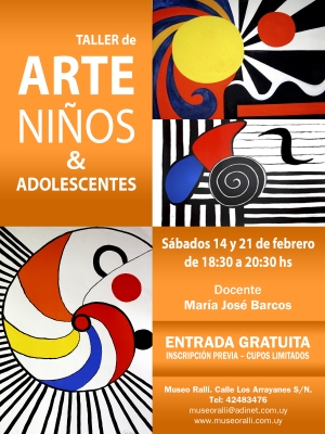 Taller de arte para ni&ntilde;os en el Museo Ralli de Punta del Este.