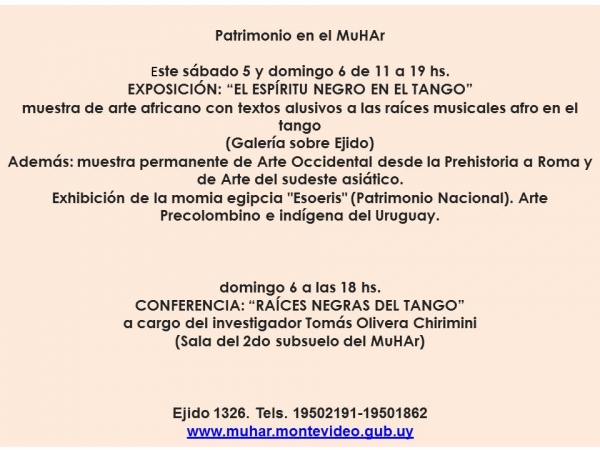 D&iacute;a del Patrimonio en el Museo de Historia del Arte de Montevideo