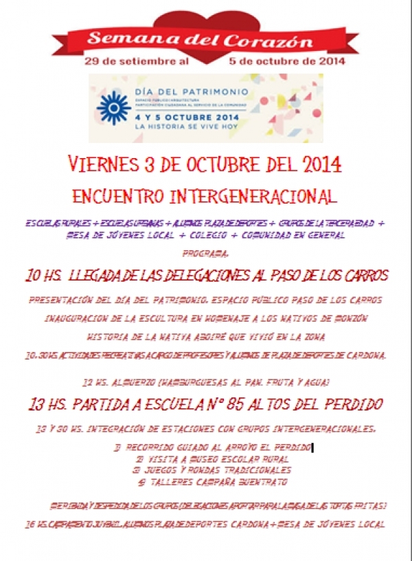 Museo Escolar Rural de Altos del Perdido se suma al D&iacute;a del Patrimonio y a la Semana del Coraz&oacute;n