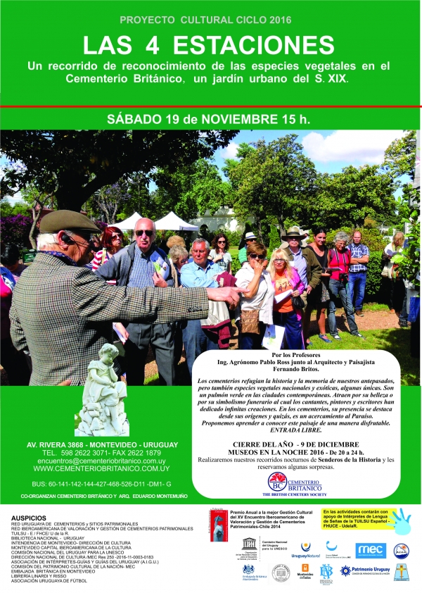 Cuatro estaciones en el Cementerio Brit&aacute;nico